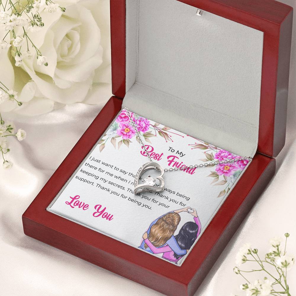 Best Friend Necklace Gift | To My Lifetime Best Friend - Forever Love Necklace | Gift for Best Friend