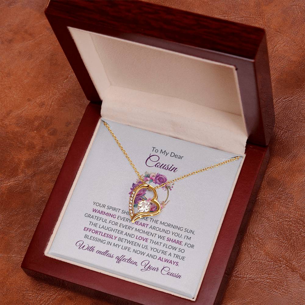 Cousin Necklace | To My Dear Cousin - Forever Love Necklace | Cousin Friendship Necklace
