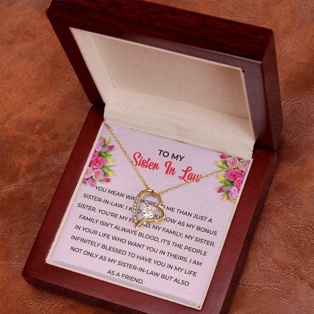 To My Sister-in-law | | Heartfelt Sister-in-Law Necklace | Sister-in-Law Jewelry Gift