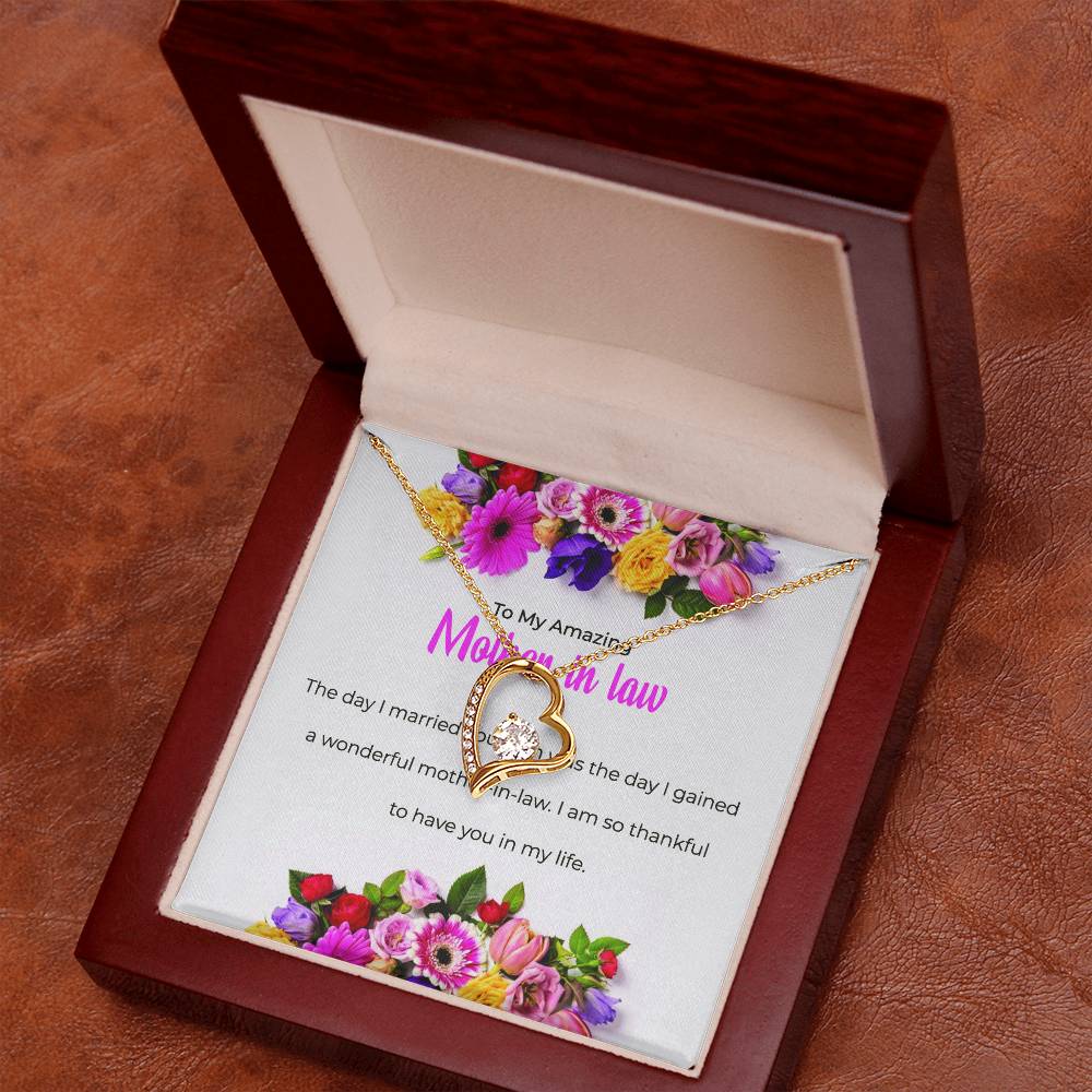 To My Amazing Mother-in-law | Forever Love Necklace | Mother-in-law Gift | Necklace Only