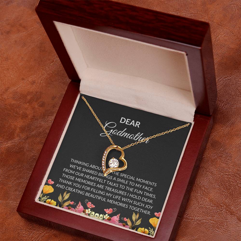 For My Dear Godmother, Forever Love Pendant | Godmother Necklace (Necklace Only)