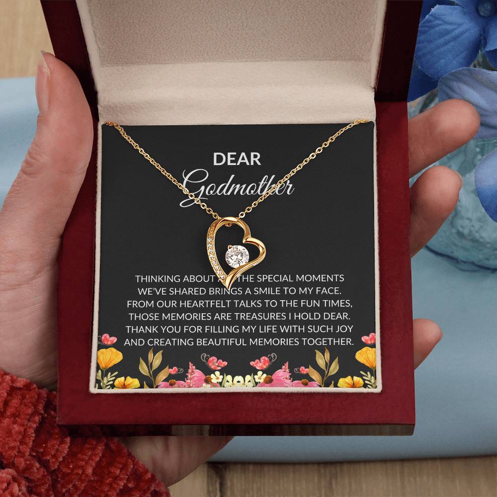 For My Dear Godmother, Forever Love Pendant | Godmother Necklace (Necklace Only)