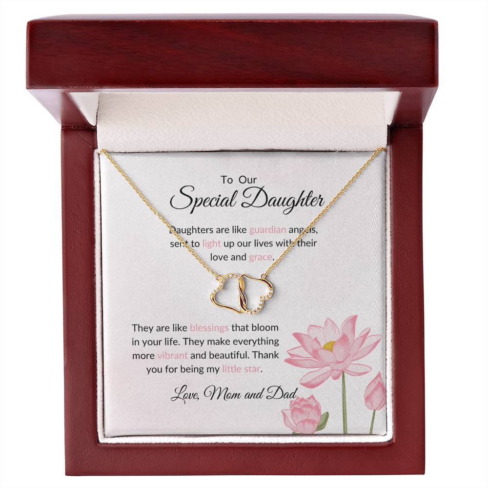 To My Special Daughter - Everlasting Love Necklace | Unbreakable Bond Necklace For Daughter