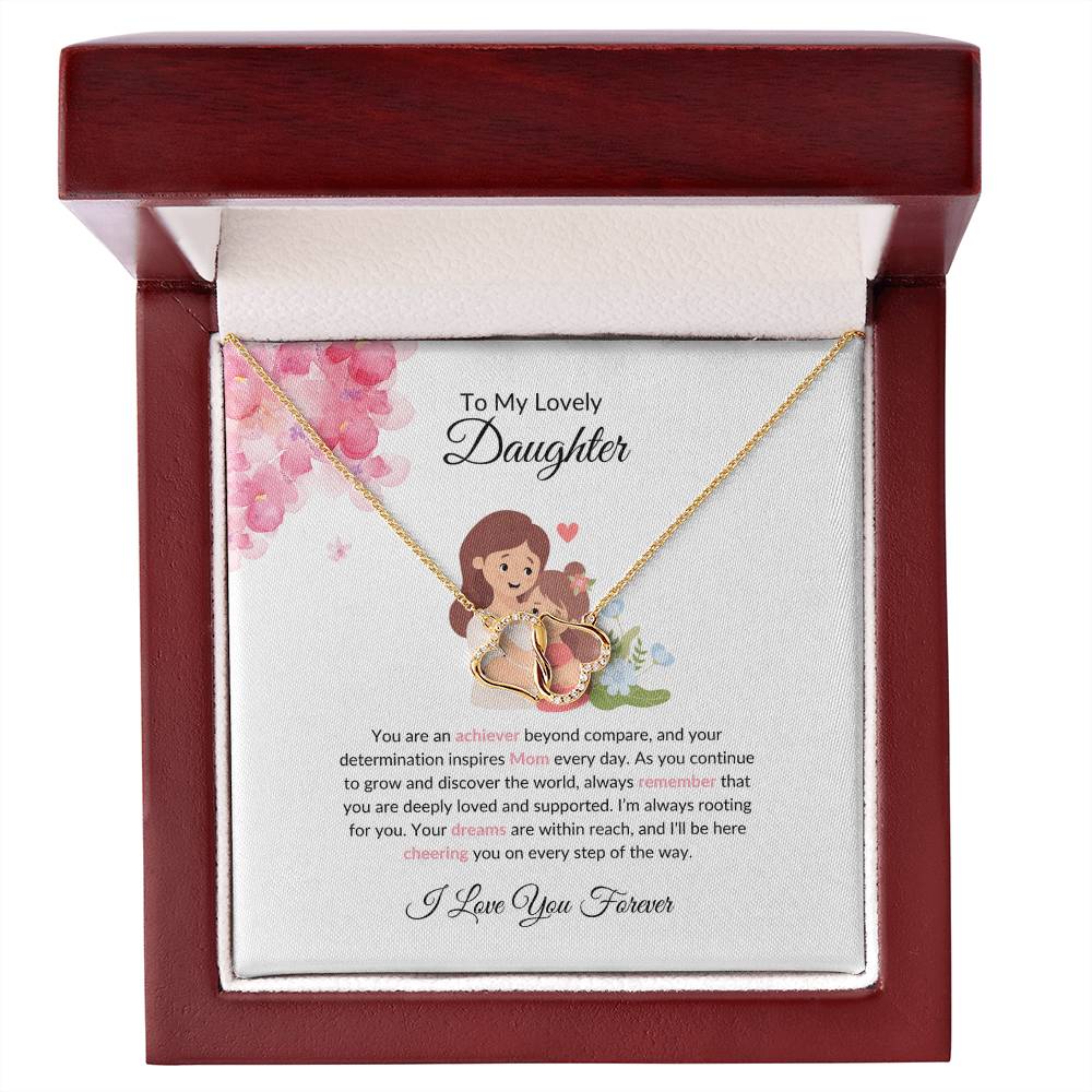 To My Beautiful & Lovely Daughter - Everlasting Love Necklace | Eternal Love Token For Daughter