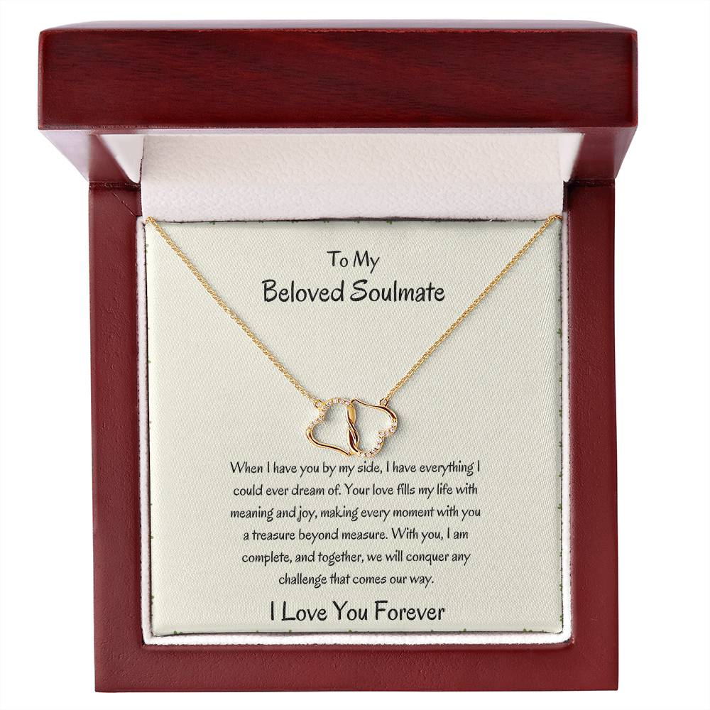 To My Girlfriend Necklace Gift | Stunning Heart Necklace for Her - SOUVMOUR
