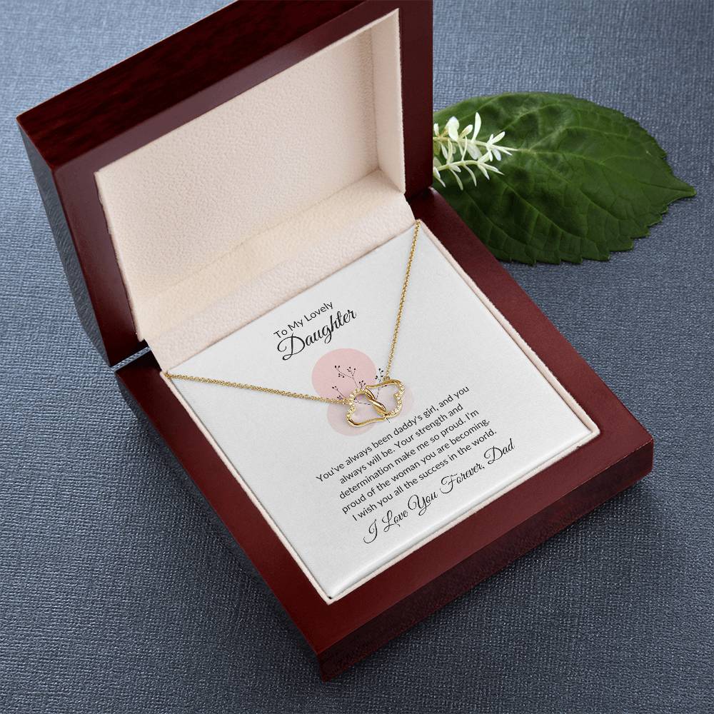 To My Lovely Daughter - Everlasting Love Necklace | A Symbol of Forever Love and Connection