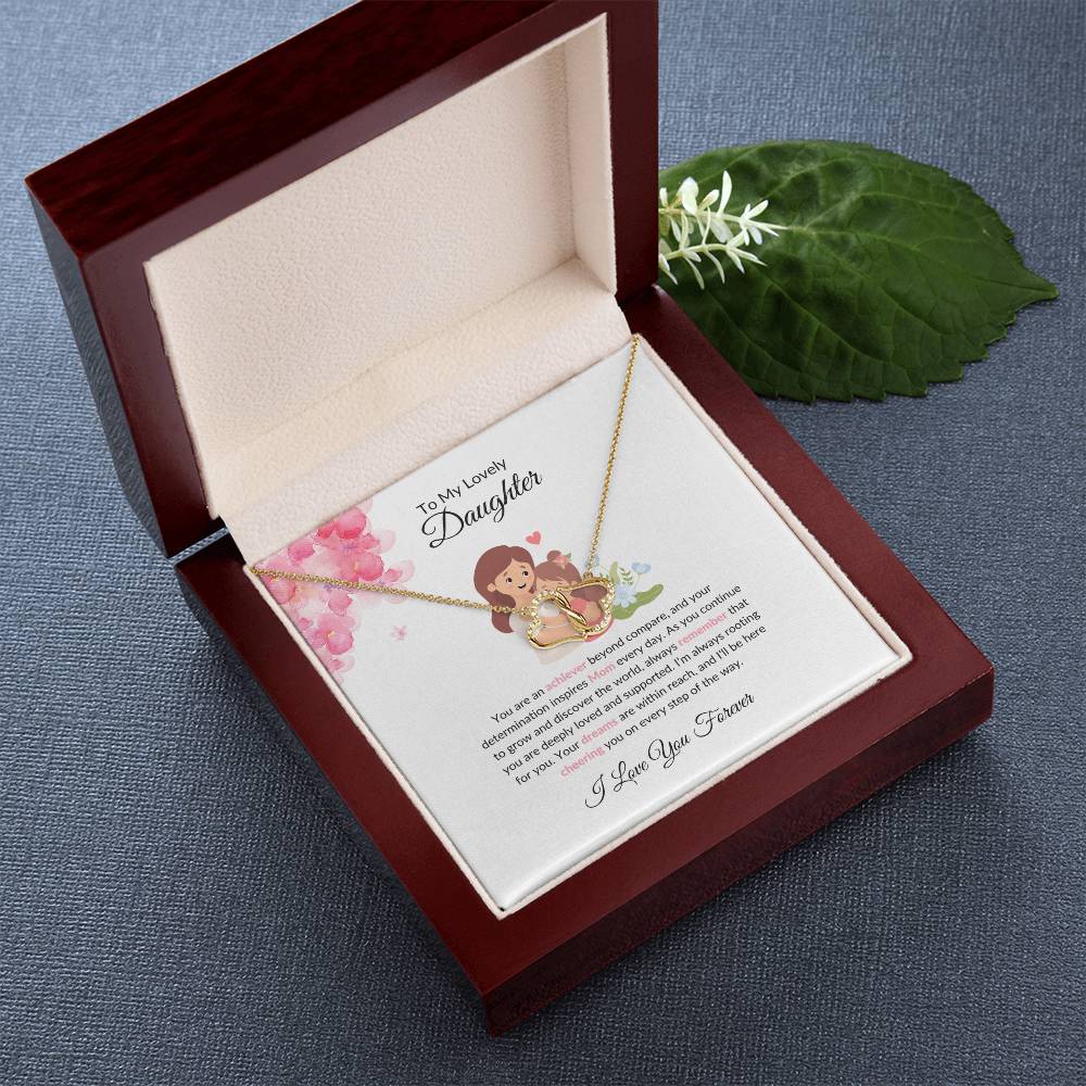 To My Beautiful & Lovely Daughter - Everlasting Love Necklace | Eternal Love Token For Daughter