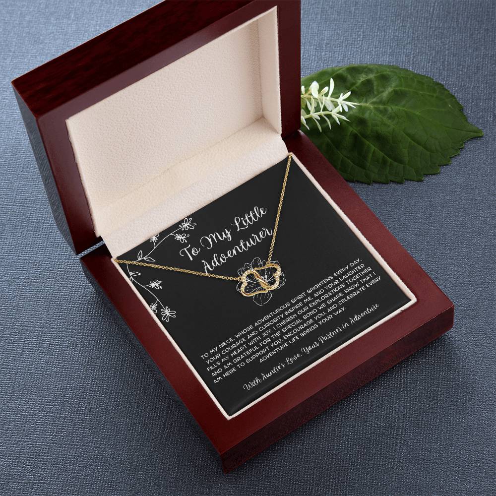 To My Little Adventurer - From Aunt to Niece The Everlasting Love Necklace - SOUVMOUR