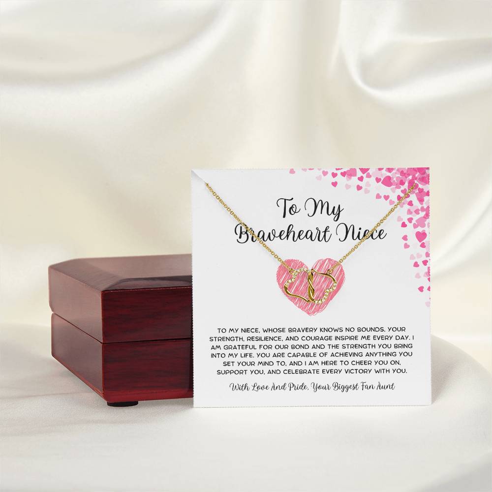 To My Braveheart Niece - From Aunt to Niece The Everlasting Love Necklace - SOUVMOUR