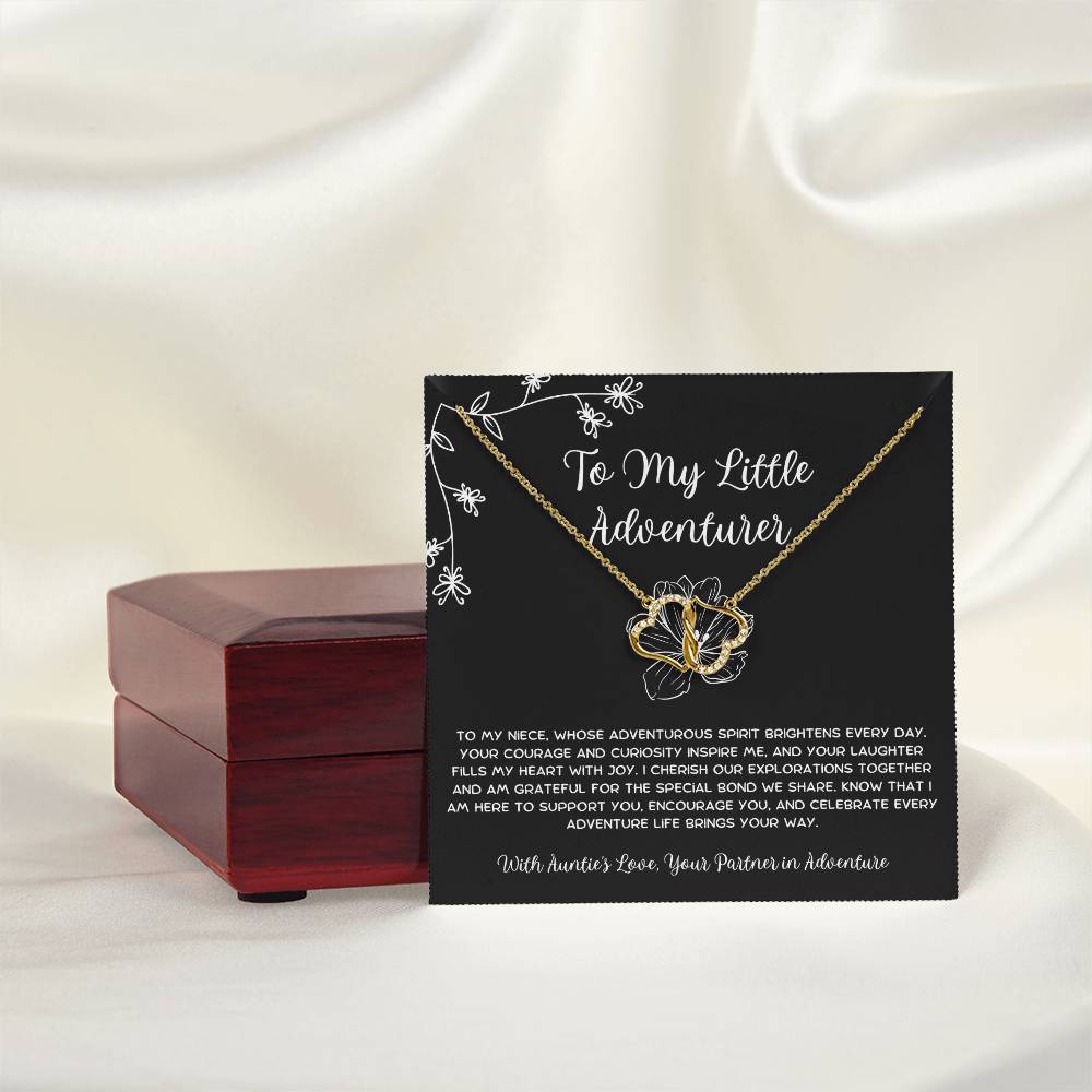 To My Little Adventurer - From Aunt to Niece The Everlasting Love Necklace - SOUVMOUR