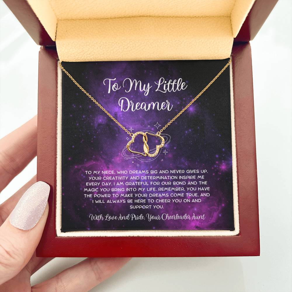 To My Little Dreamer - From Aunt to Niece The Everlasting Love Necklace - SOUVMOUR