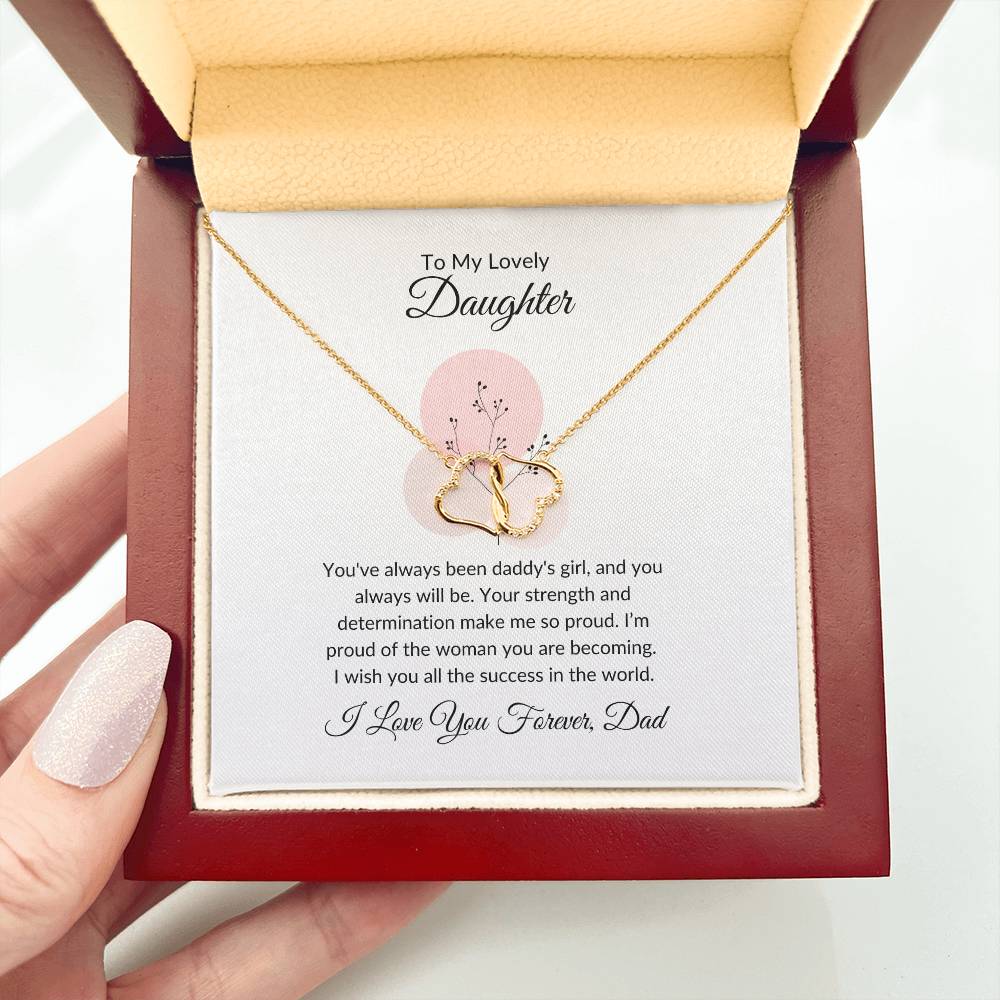 To My Lovely Daughter - Everlasting Love Necklace | A Symbol of Forever Love and Connection
