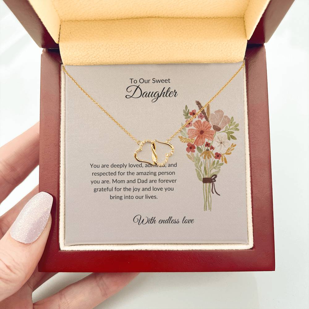 To My Sweet Daughter - Everlasting Love Necklace | Timeless Gift of Love