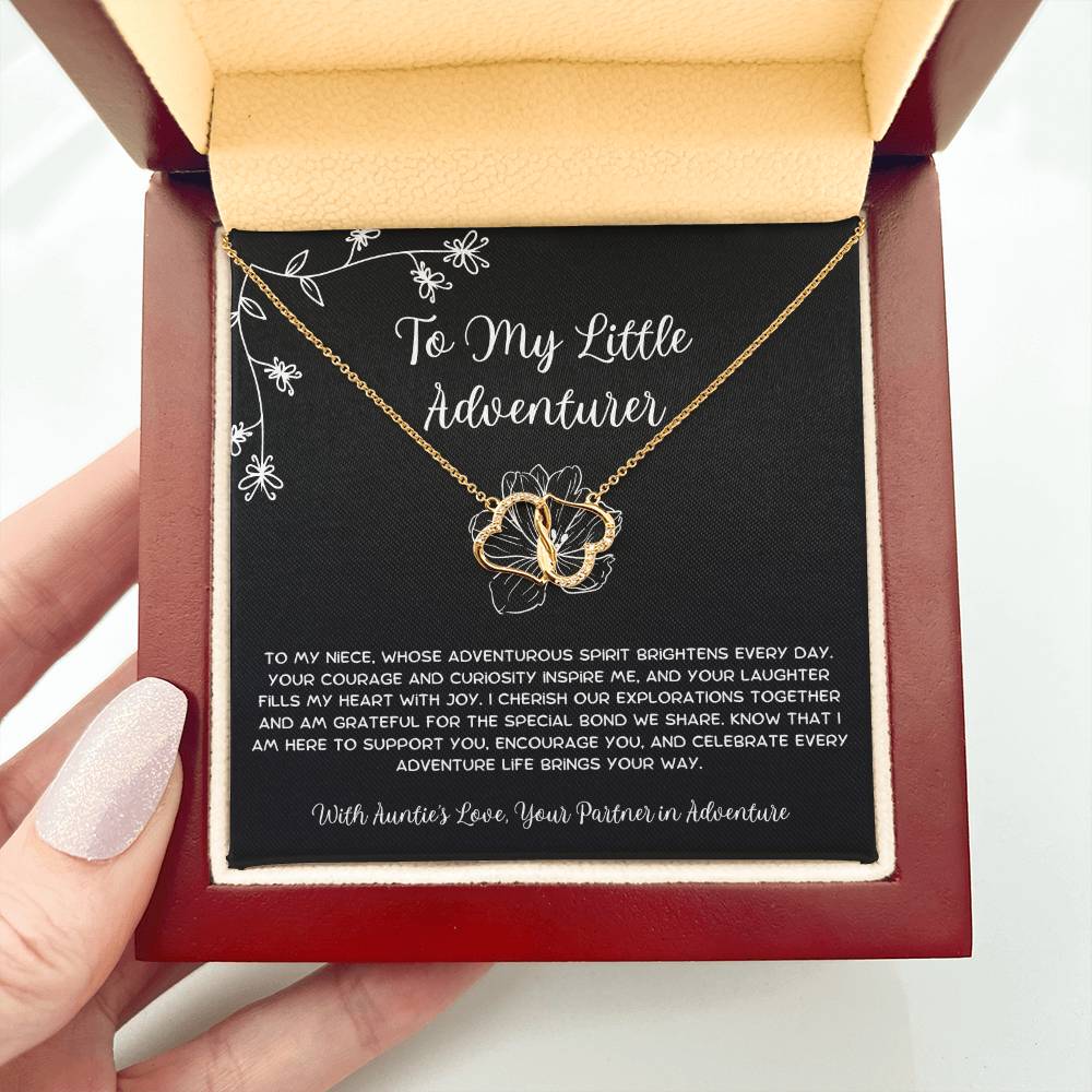 To My Little Adventurer - From Aunt to Niece The Everlasting Love Necklace - SOUVMOUR