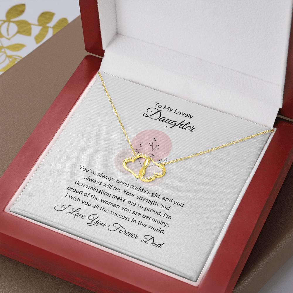 To My Lovely Daughter - Everlasting Love Necklace | A Symbol of Forever Love and Connection