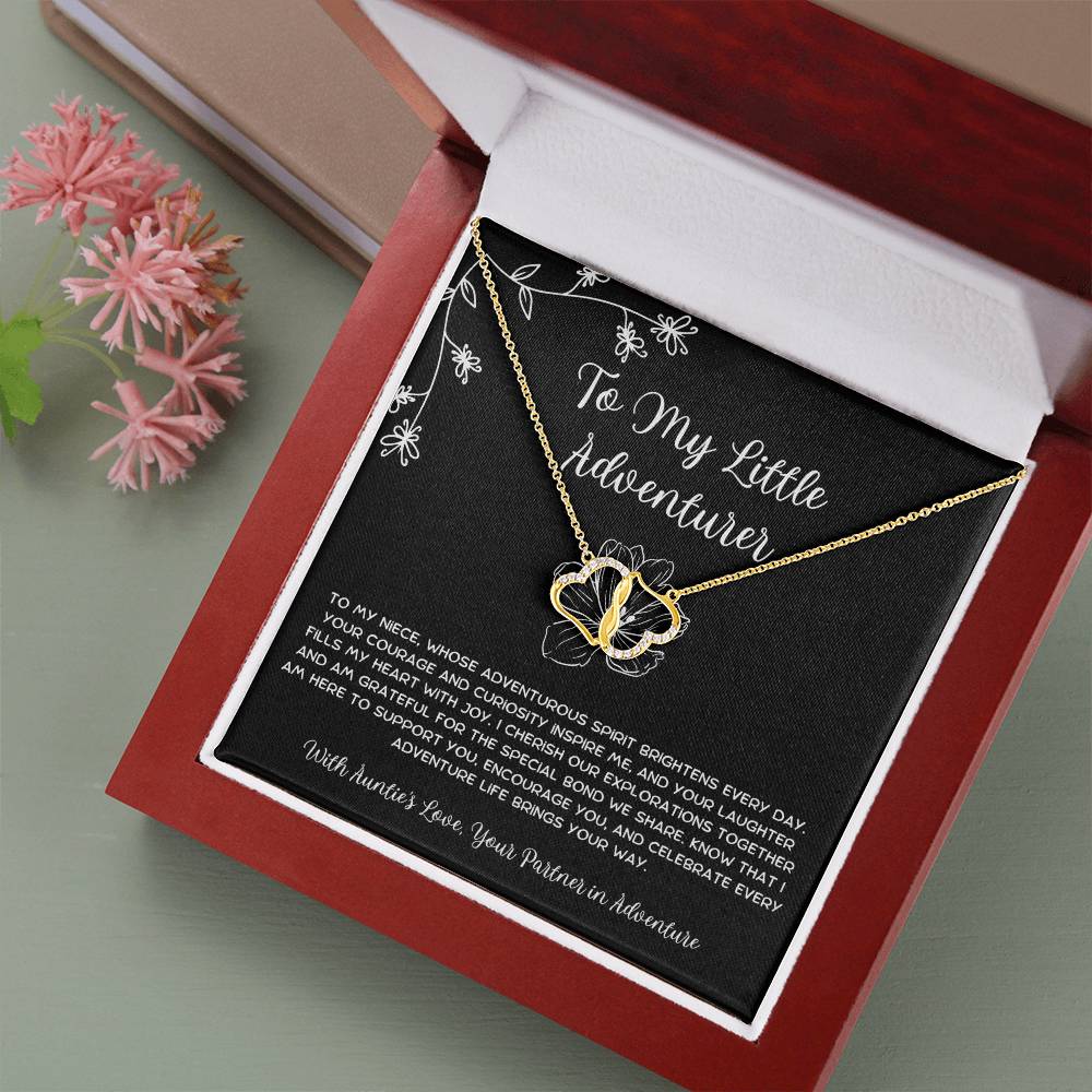 To My Little Adventurer - From Aunt to Niece The Everlasting Love Necklace - SOUVMOUR