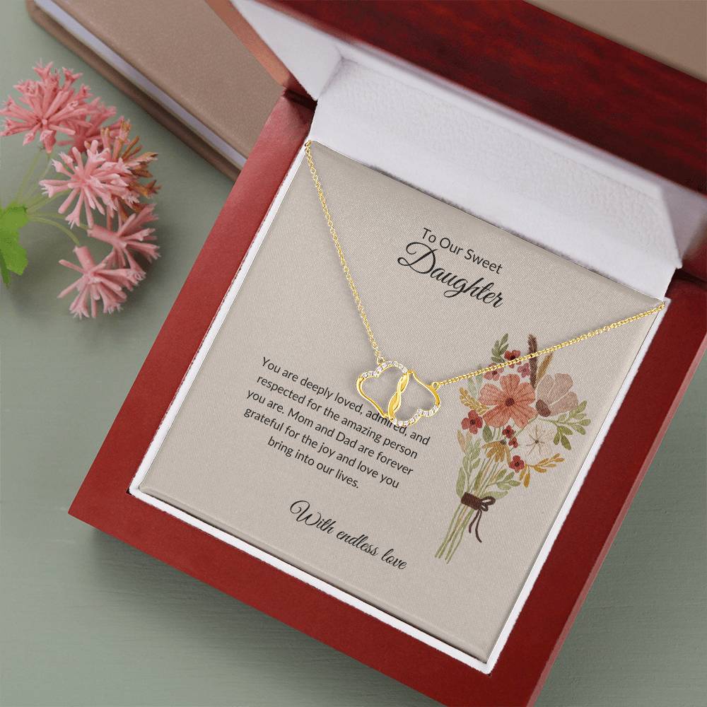 To My Sweet Daughter - Everlasting Love Necklace | Timeless Gift of Love