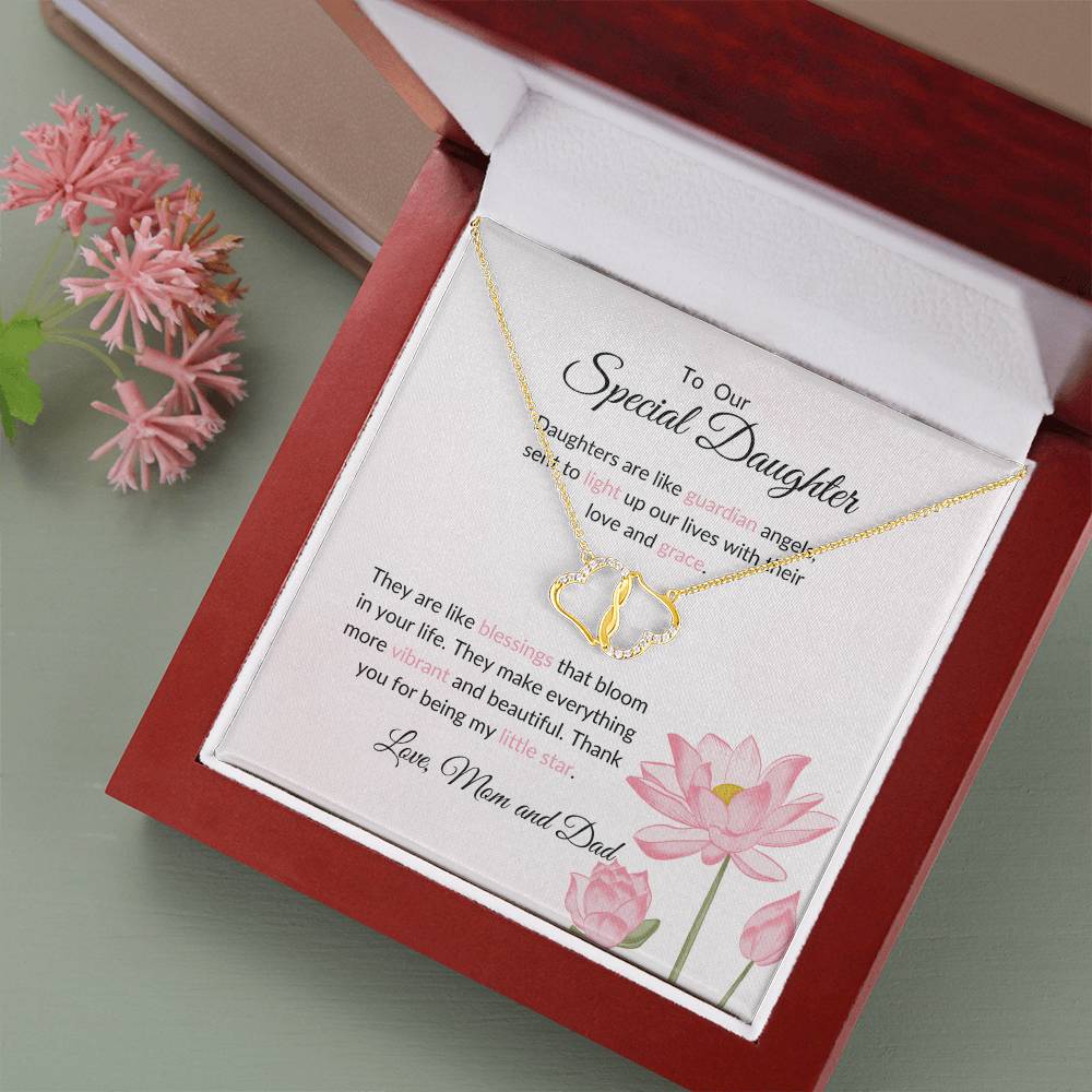To My Special Daughter - Everlasting Love Necklace | Unbreakable Bond Necklace For Daughter