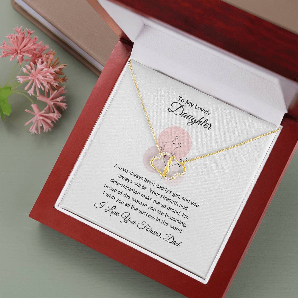 To My Lovely Daughter - Everlasting Love Necklace | A Symbol of Forever Love and Connection
