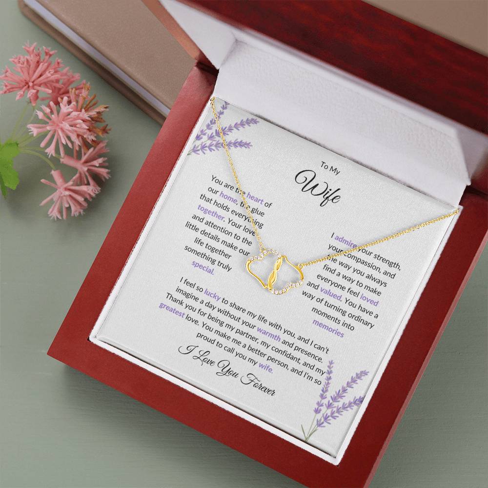 To My Wife, The Heart of Our Home | Elegant Everlasting Love Jewelry Gift