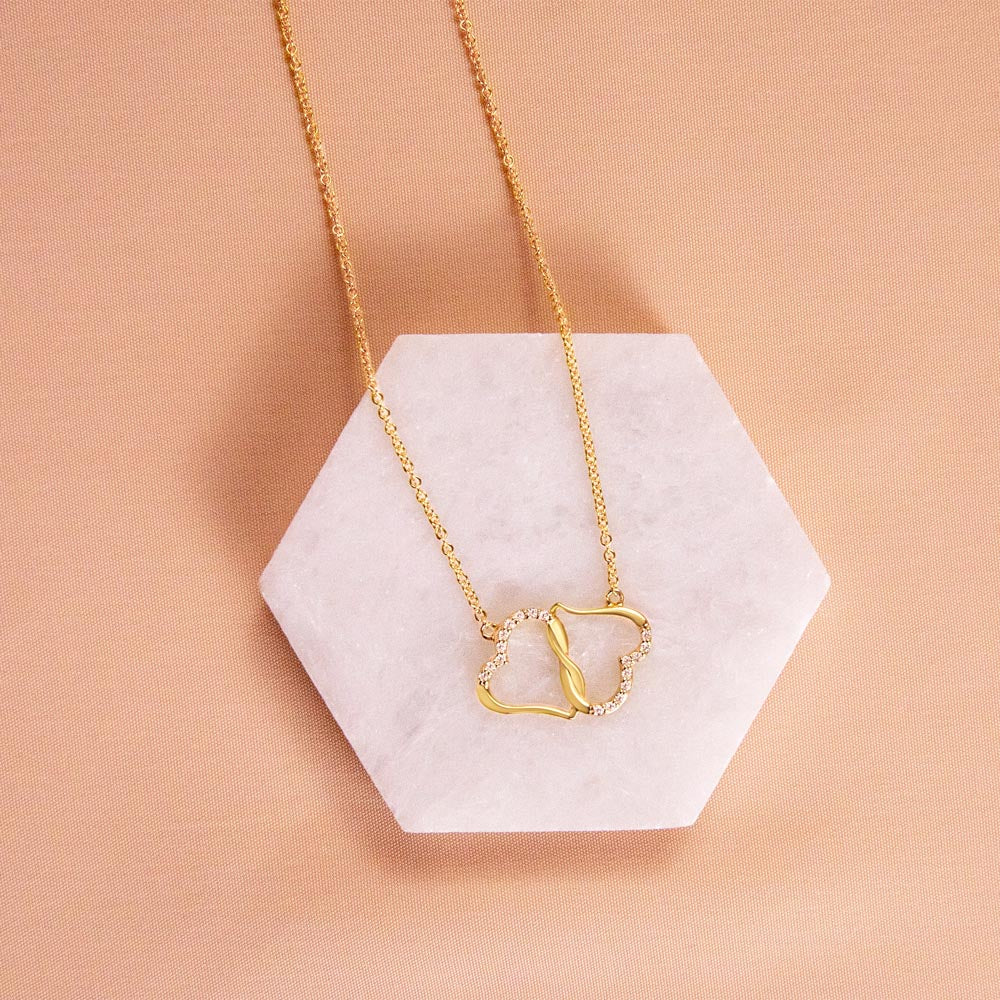 To My Beautiful & Lovely Daughter - Everlasting Love Necklace | Eternal Love Token For Daughter