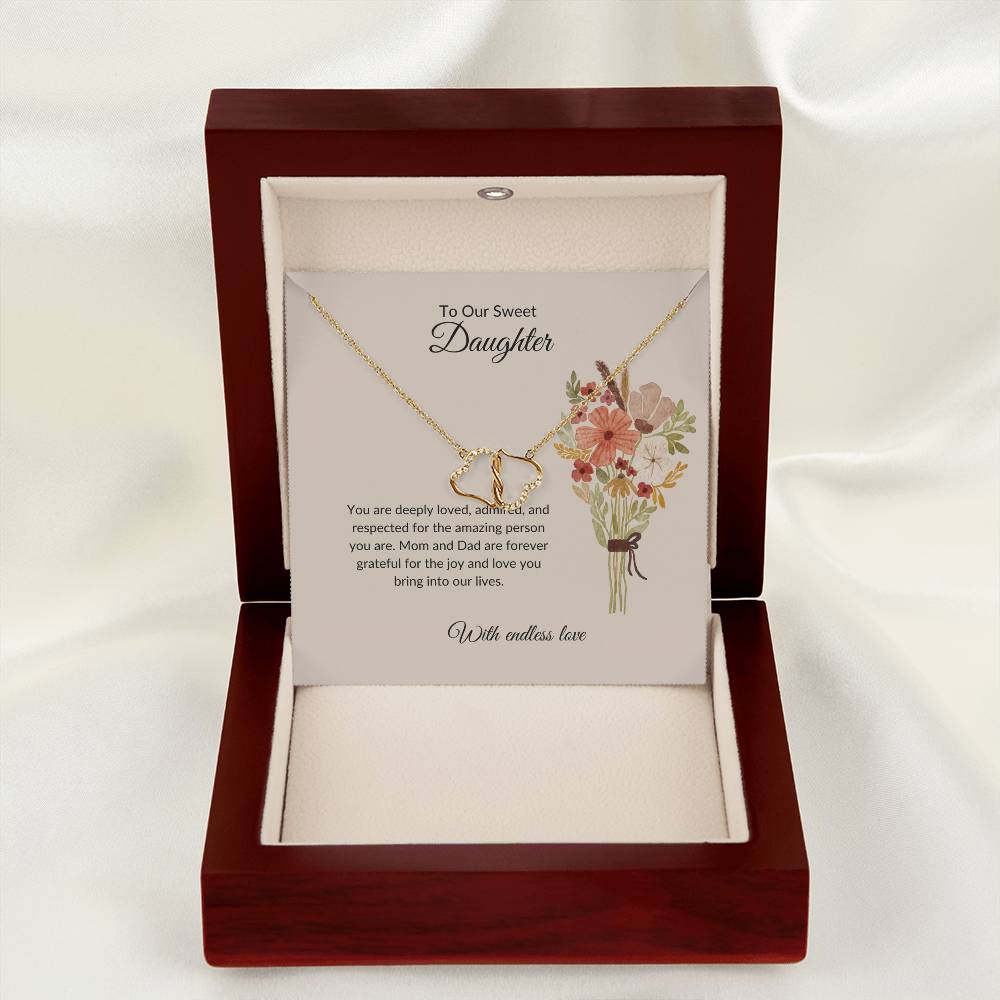 To My Sweet Daughter - Everlasting Love Necklace | Timeless Gift of Love
