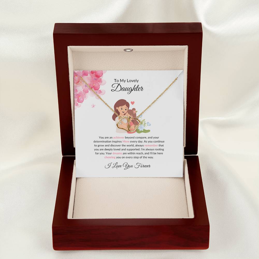 To My Beautiful & Lovely Daughter - Everlasting Love Necklace | Eternal Love Token For Daughter