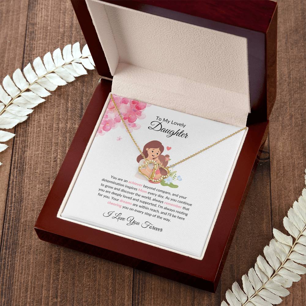 To My Beautiful & Lovely Daughter - Everlasting Love Necklace | Eternal Love Token For Daughter