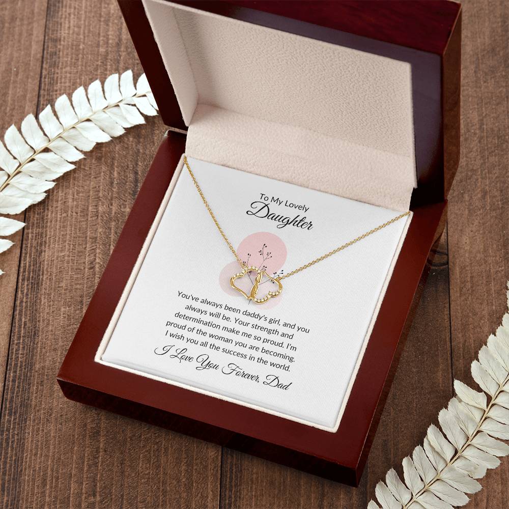 To My Lovely Daughter - Everlasting Love Necklace | A Symbol of Forever Love and Connection