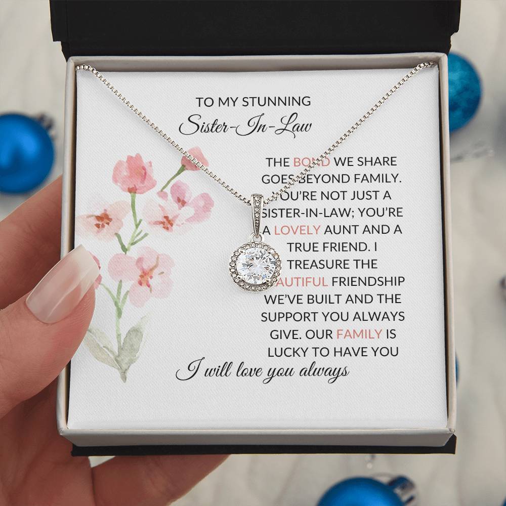 To My Wonderful Sister-in-law Necklace | Eternal Hope Necklace | Elegant Keepsake of Affection