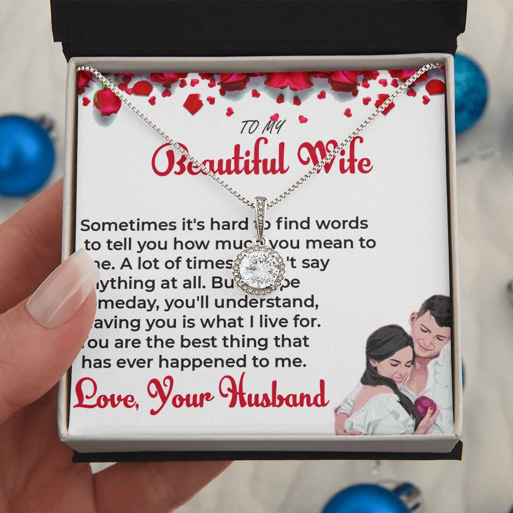 To My Beautiful Wife Special Necklace Gift for Wife | Necklace For Her