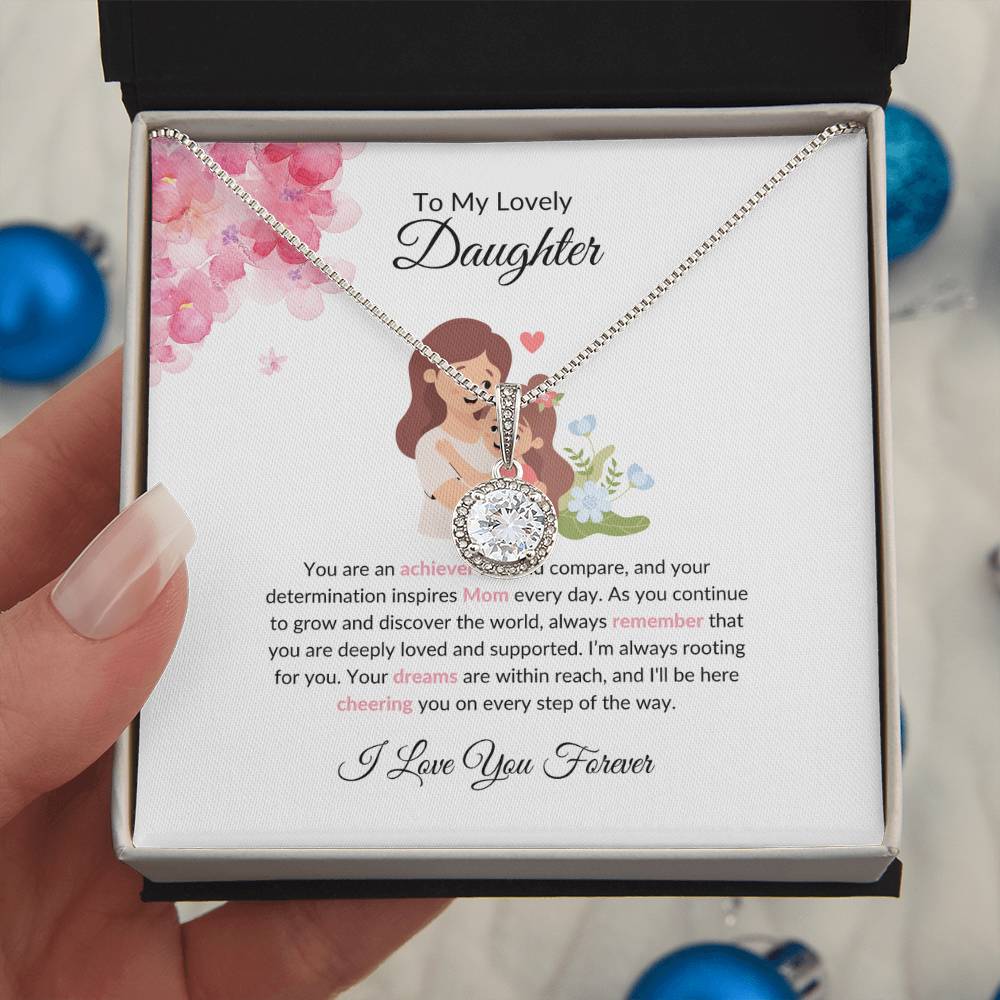To My Lovely Daughter - Eternal Hope Necklace | A Precious Gift of Love For Any Occasion