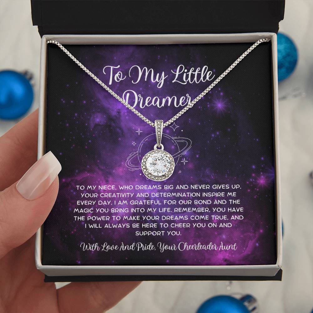 To My Little Dreamer - From Aunt to Niece Eternal Hope Necklace - SOUVMOUR
