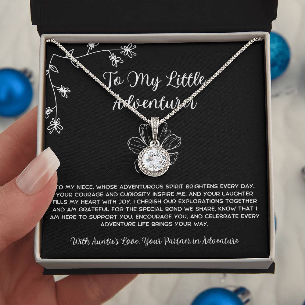 To My Little Adventurer - From Aunt to Niece Eternal Hope Necklace - SOUVMOUR