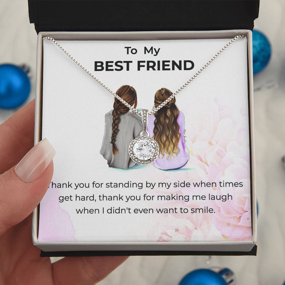 To My Bestie Thank You - Eternal Hope Necklace | Friendship Gift