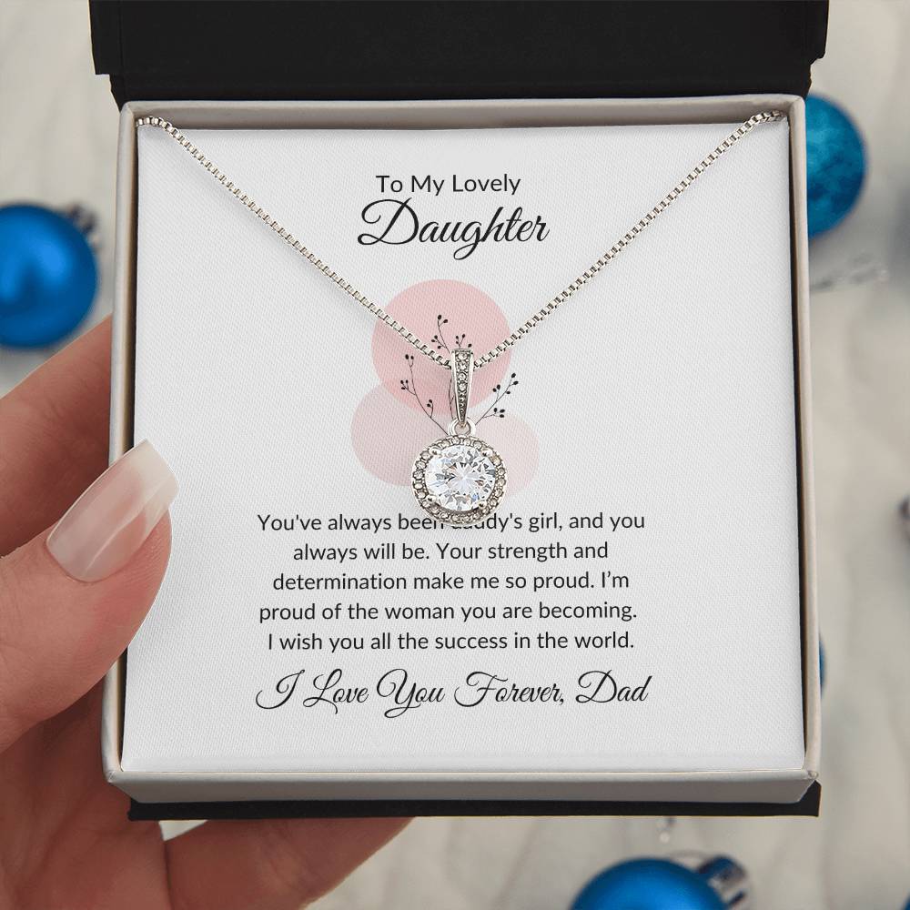 To My Daughter Meaningful Necklace Gift of Love and Inspiration | Perfect for Any Occasion