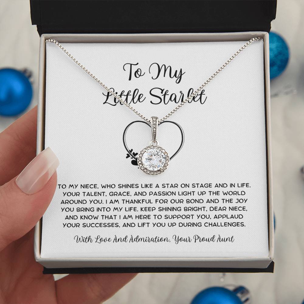 To My Little Starlet - From Aunt to Niece Eternal Hope Necklace - SOUVMOUR