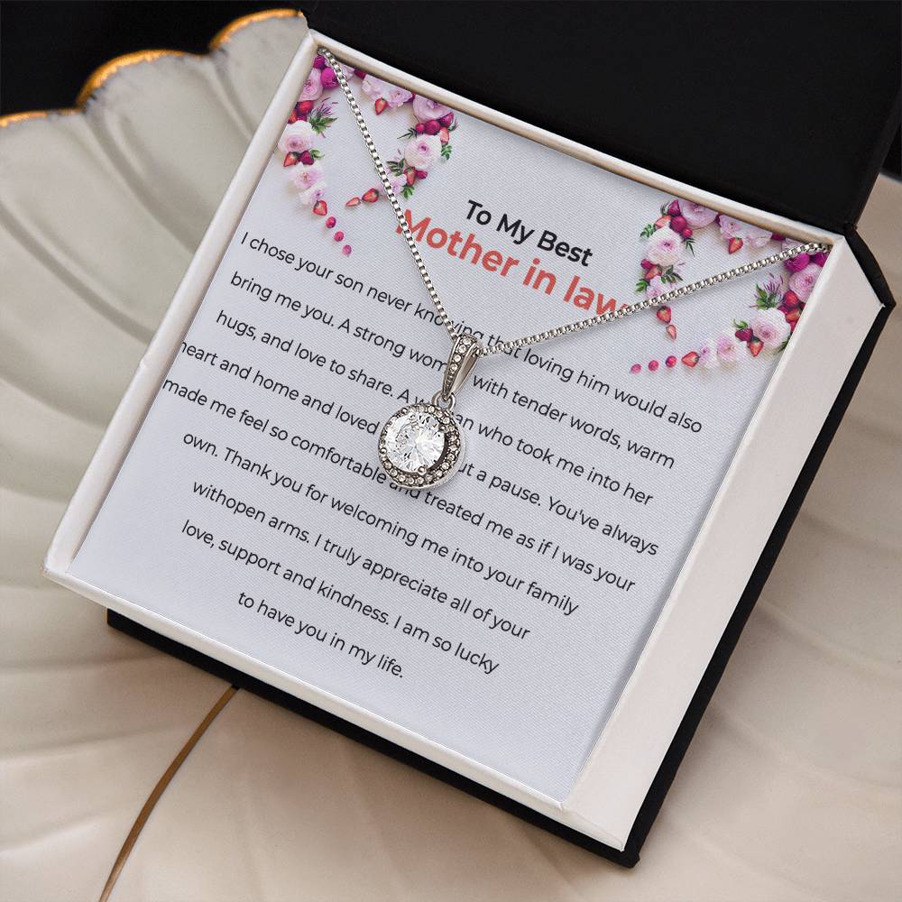 To The Best Mother-in-law, Eternal Hope Necklace | Mother-in-law Gift