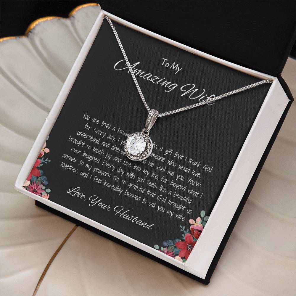 To My Amazing Wife - Sweet Hope Necklace for the Woman Who Inspires Me