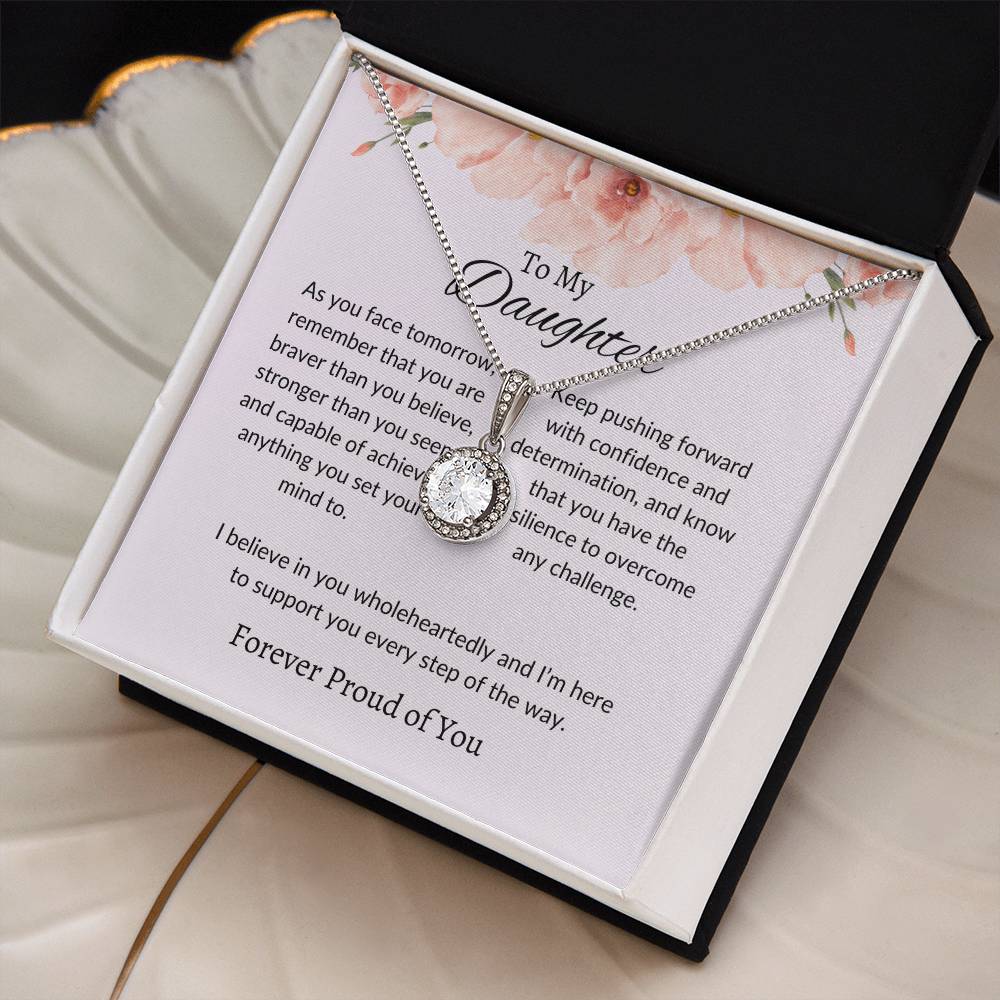 To My Daughter Necklace Gift | Daughter - Eternal Hope Necklace | A Gift of Love, Hope, and Encouragement