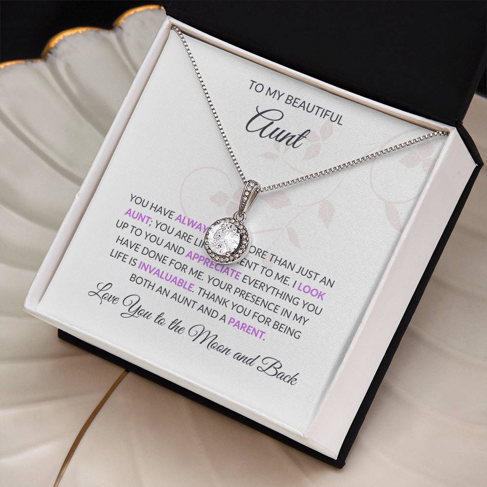 To My Beautiful Aunt Eternal Hope Necklace | Beautiful Necklace Gift for Aunt - SOUVMOUR