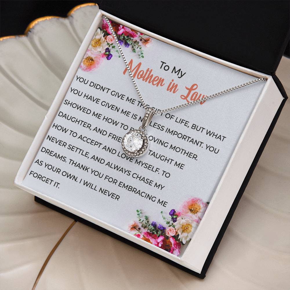 For My Wonderful Mother-in-law, Eternal Hope Necklace | Mother-in-law Gift