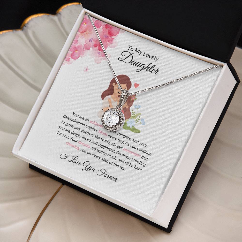 To My Lovely Daughter - Eternal Hope Necklace | A Precious Gift of Love For Any Occasion