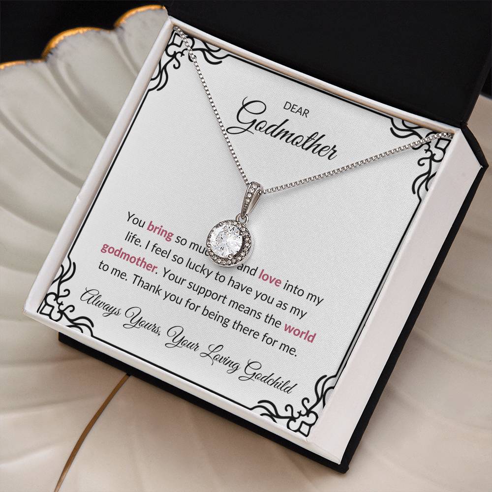 To My Wonderful Godmother, Eternal Hope Pendant | Godmother Necklace (Necklace Only)