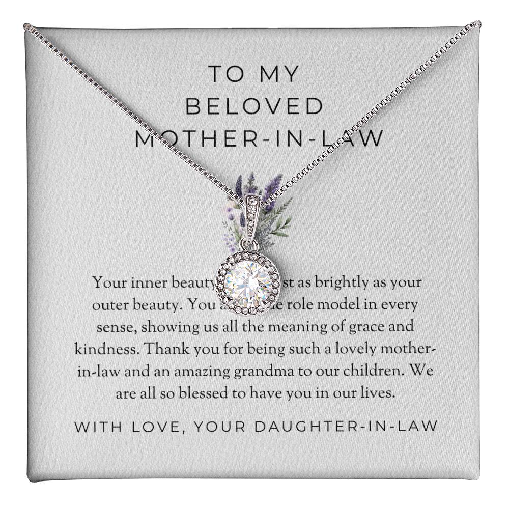To My Beloved Mother-in-law, Eternal Hope Necklace | Mother-in-law Gift |
