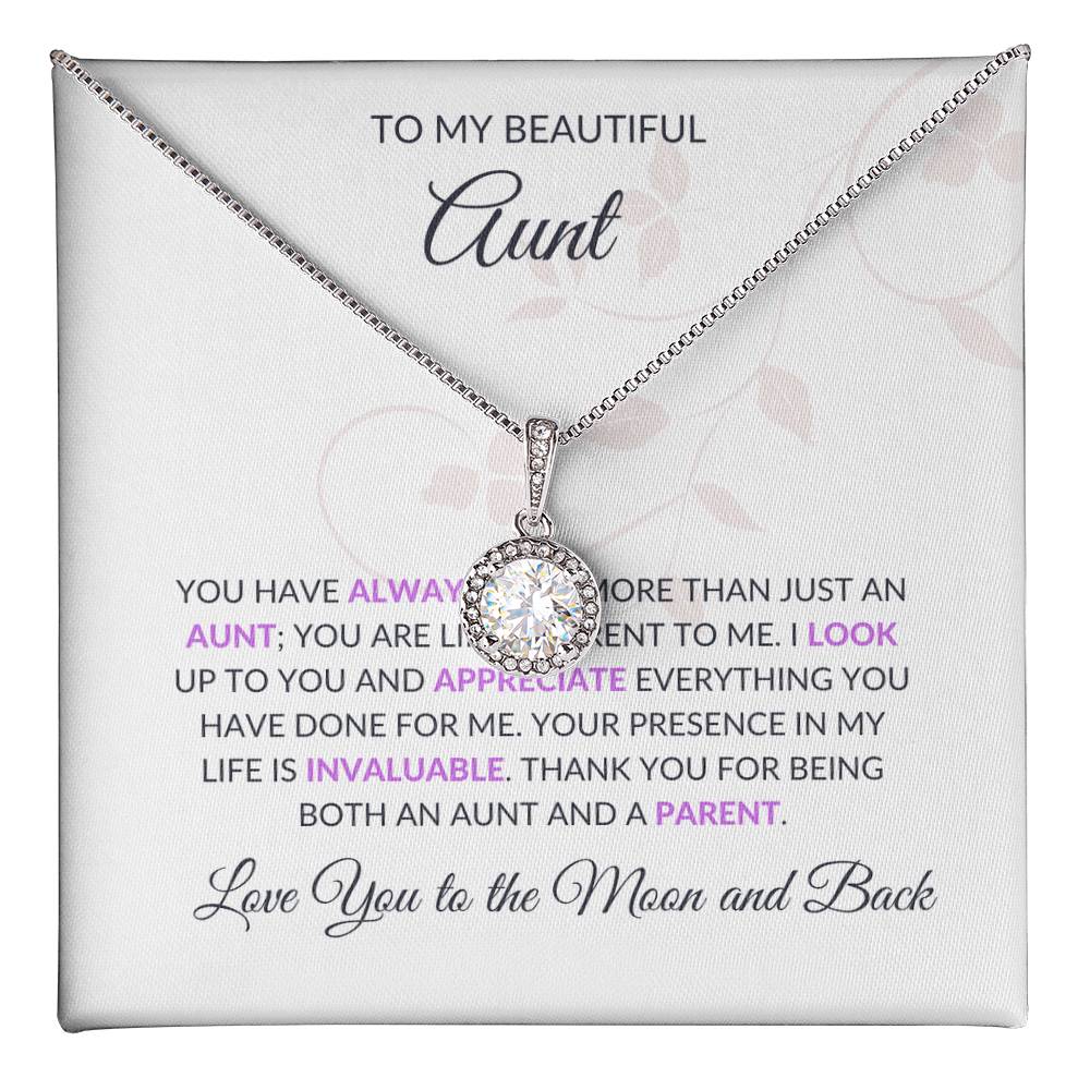 To My Beautiful Aunt Eternal Hope Necklace | Beautiful Necklace Gift for Aunt - SOUVMOUR