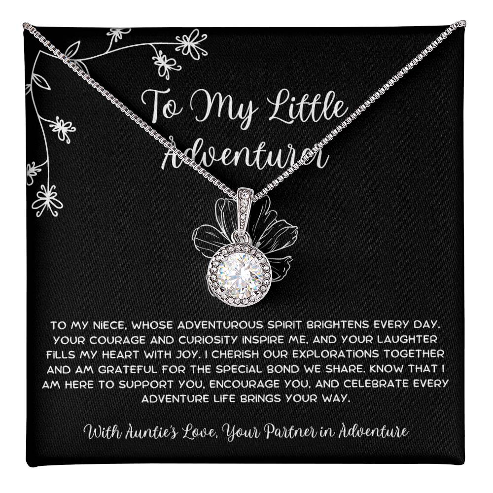 To My Little Adventurer - From Aunt to Niece Eternal Hope Necklace - SOUVMOUR