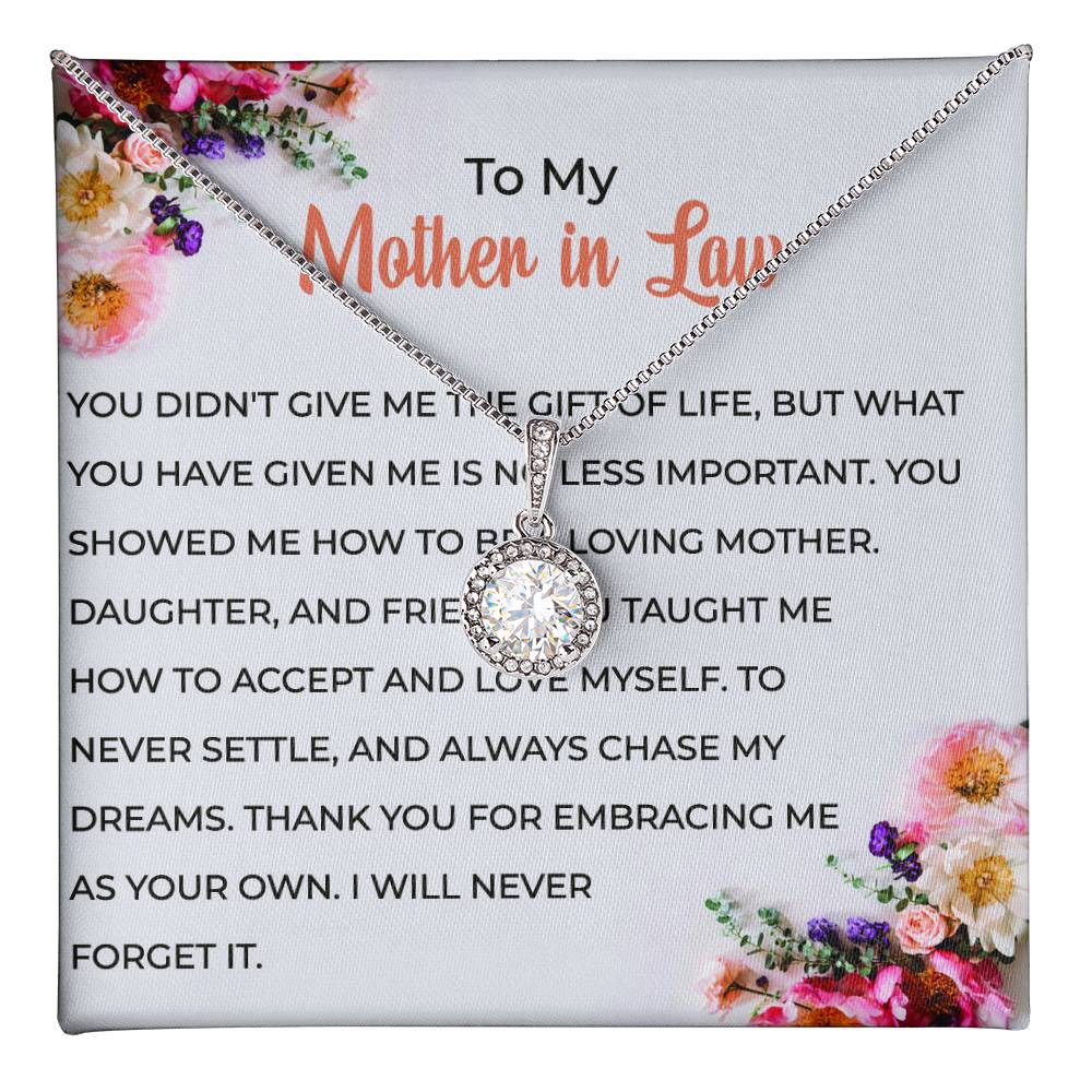 For My Wonderful Mother-in-law, Eternal Hope Necklace | Mother-in-law Gift