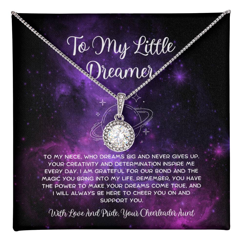 To My Little Dreamer - From Aunt to Niece Eternal Hope Necklace - SOUVMOUR