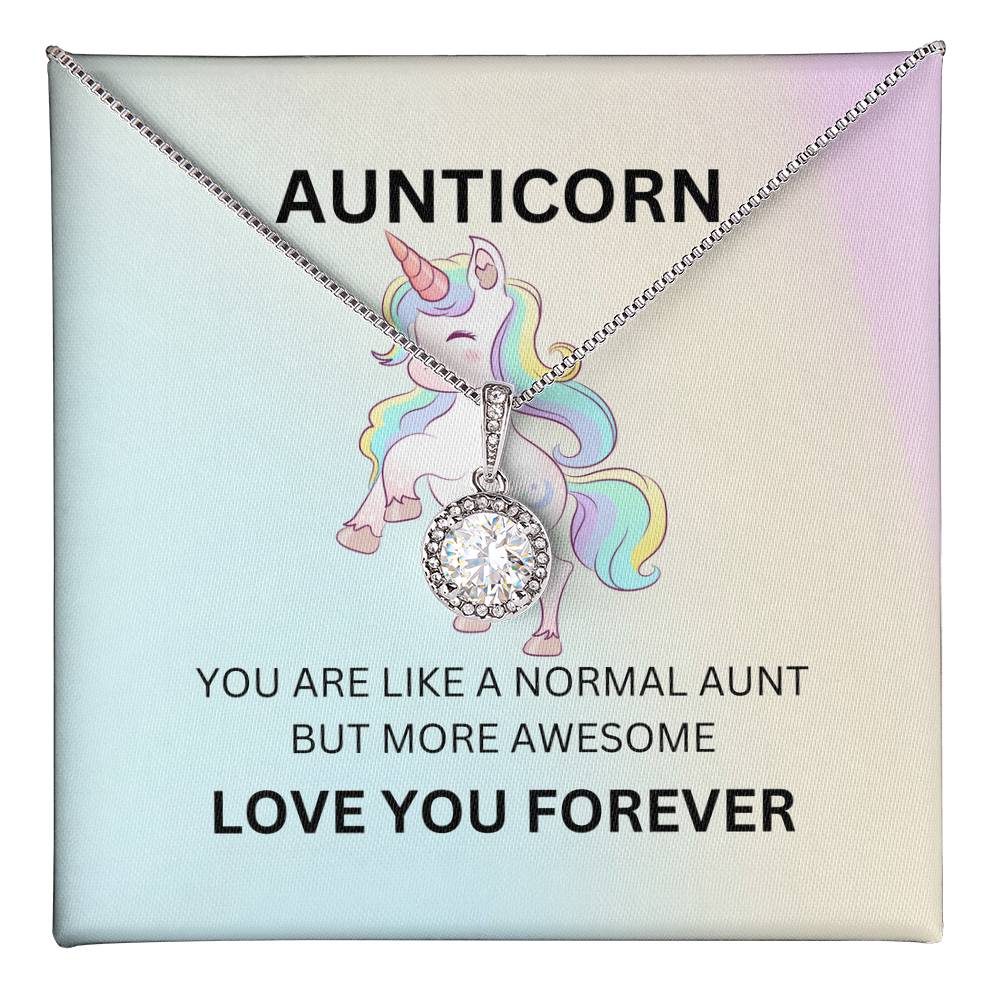 To My Aunticorn – Cute Unicorn Necklace | Funny and Adorable Gift for the Best Aunt - SOUVMOUR
